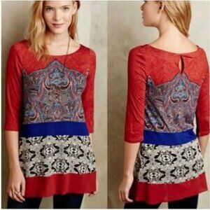 Anthropologie | Akemi + Kin Paisley Tunic Dress, Small